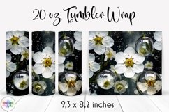 Elegant Floral Tumbler Wrap Bundle | Flowers In Epoxy Resin Product Image 22