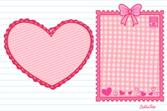 Valentine PNG, Hand Drawn Coquette Valentine Frame PNG Product Image 8