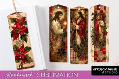 Vintage Christmas Bookmark - Retro Christmas Bookmarks PNG Product Image 1