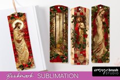Vintage Christmas Bookmark - Retro Christmas Bookmarks PNG Product Image 1