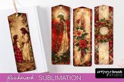 Vintage Christmas Bookmark - Retro Christmas Bookmarks PNG Product Image 1