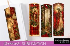 Vintage Christmas Bookmark - Retro Christmas Bookmarks PNG Product Image 1