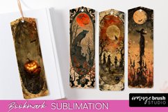 Vintage Halloween Bookmark - Printable Scrapbook Bookmarks Product Image 1