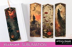 Vintage Halloween Bookmark - Printable Scrapbook Bookmarks Product Image 1