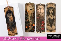 Vintage Halloween Bookmark - Printable Scrapbook Bookmarks Product Image 1