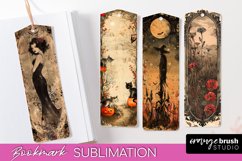 Vintage Halloween Bookmark - Printable Scrapbook Bookmarks Product Image 1
