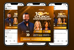 10 Year Church Anniversary Flyer PSD Product Image 10