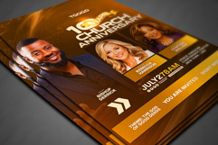 10 Year Church Anniversary Flyer PSD Product Image 4