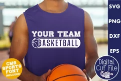 Basketball Shirt Svg | Basketball Svg | Basketball Mascot 10 Product Image 1