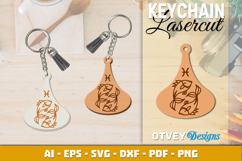 Zodiac Keychain Lasercut | Keychain Design Lasercut Product Image 1