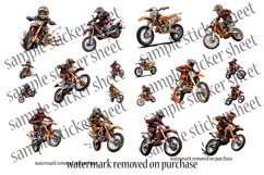 MX Stickers Printable Bundle | 40 Dirt Bike Pictures Images Product Image 3