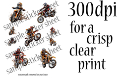 MX Stickers Printable Bundle | 40 Dirt Bike Pictures Images Product Image 4