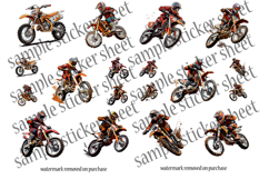 MX Stickers Printable Bundle | 40 Dirt Bike Pictures Images Product Image 6