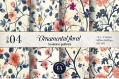 Ornamental Floral Pattern| Elegant Floral Texture Product Image 1