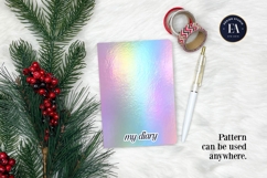 Holographic Pastel Digital Paper, Iridescent Texture Product Image 3