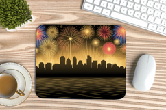 Happy New Year PNG Mouse Pad,Festive New Year's Eve 2026 PNG Product Image 1