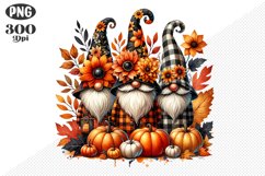 Halloween Gnomes Sublimation - Clipart PNG Design Product Image 1