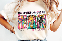 Matthew 1:21 Nativity Scene Sublimation, Jesus Christmas Png Product Image 3