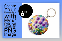Whimsical Round Design for Coasters , Flowers Product Image 1