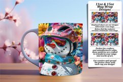 Christmas in July Snowman Mug Wrap 11oz/15oz Winter Magic Product Image 1