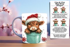 Bold 15oz Mug Wrap Png Design , Christmas Product Image 1