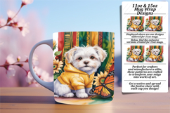 DYNAMIC PNG for 11oz Mug Wrap , Cute Dog Product Image 1