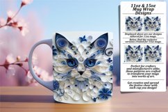 Whisker Wonderland: 3D Cat Wrap Mug - Sublimation 11oz/15oz Product Image 1