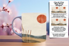 Simple Boho Landscape Wrap for Tumblers 11oz 15oz Product Image 1