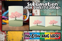 Wonderful morning sublimation 11oz 15oz mug wrap, Spring Product Image 1