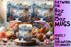 Sparkling Lily Garden Mug Design: Sublimation, 11oz &amp; 15oz Product Image 1