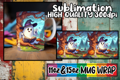 Cheerful journeys 11oz 15oz sublimation wrap, Ghost Product Image 1