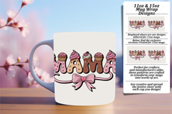 Trendy 11oz Mug Wrap Png Design , Mama Product Image 1