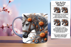 SLEEK 11oz PNG Mug Wrap Artwork , Horse Product Image 1