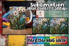 Tranquil Stained Glass Mug Wrap Beauty 11oz/15oz Product Image 1
