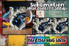 Whimsical Radiance Mug Wrap, 11oz 15oz Sublimation Product Image 1