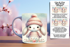 Dynamic 11oz Mug Wrap Png Template , Cute Animals Product Image 1