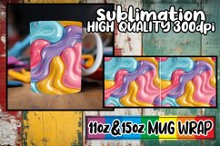 Abstract Inflated Visions: Vibrant Mug Art 11oz/15oz Product Image 1