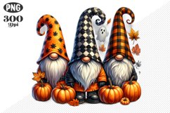 Halloween Gnomes Sublimation - Clipart PNG Design Product Image 1