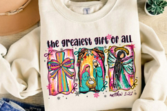 Matthew 1:21 Nativity Scene Sublimation, Jesus Christmas Png Product Image 4