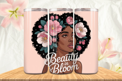 Black Girl Magic Black Woman Positive mind 20oz Tumbler wrap Product Image 1