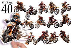 MX Stickers Printable Bundle | 40 Dirt Bike Pictures Images Product Image 1