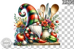 Christmas kitchen Gnome Sublimation - Clipart PNG Design Product Image 1