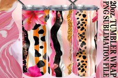 15x 3D Leopard Print and Flower Tumbler Wraps Bundle 20oz Product Image 10