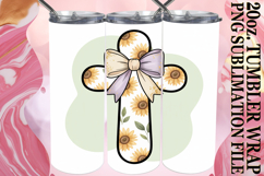 GIFT OF RADIANCE 20oz TUMBLER WRAP, Cross and Bow Product Image 1