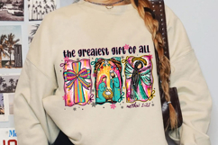 Matthew 1:21 Nativity Scene Sublimation, Jesus Christmas Png Product Image 2