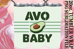 Vibrant Nights 20oz tumbler wrap, Retro Food Product Image 1