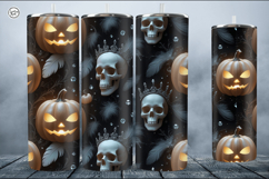 4 Halloween Tumbler Wrap Sublimations, 20 oz Product Image 3