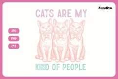 Funny Cat Lover Quotes SVG EPS PNG 8 Product Image 3