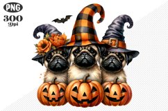 Halloween Dog Sublimation - Clipart PNG Design Product Image 1