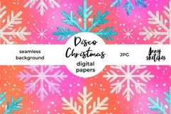 Retro Christmas Snowflake Groovy Disco Pattern Product Image 4